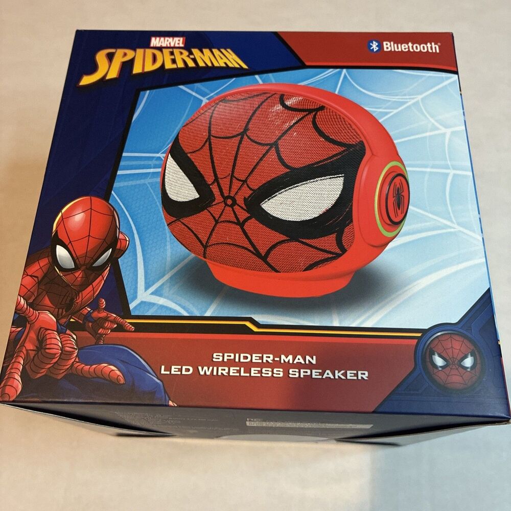 BITTY BOOMERS Bigger 8" Spider-Man Bluetooth Speaker - SHIPS FREE!